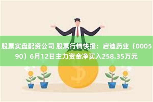 股票实盘配资公司 股票行情快报：启迪药业（000590）6月12日主力资金净买入258.35万元