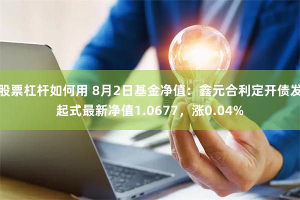 股票杠杆如何用 8月2日基金净值：鑫元合利定开债发起式最新净值1.0677，涨0.04%