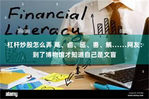 杠杆炒股怎么弄 鬲、卣、匜、軎、觽……网友：到了博物馆才知道自己是文盲