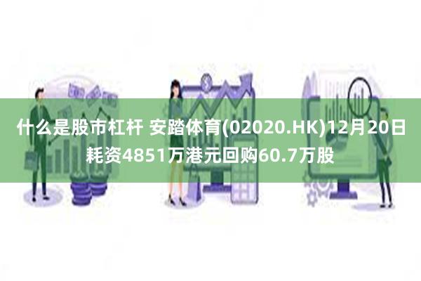 什么是股市杠杆 安踏体育(02020.HK)12月20日耗资4851万港元回购60.7万股