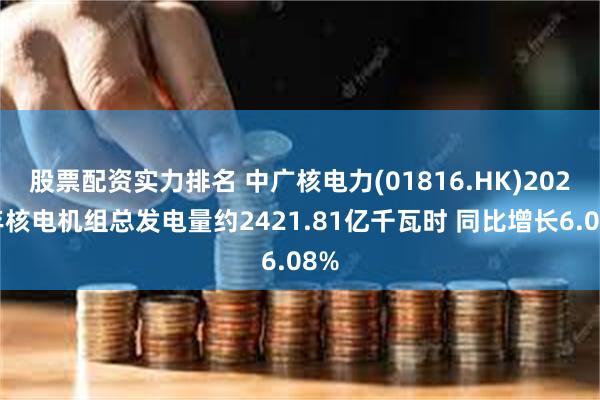 股票配资实力排名 中广核电力(01816.HK)2024年核电机组总发电量约2421.81亿千瓦时 同比增长6.08%